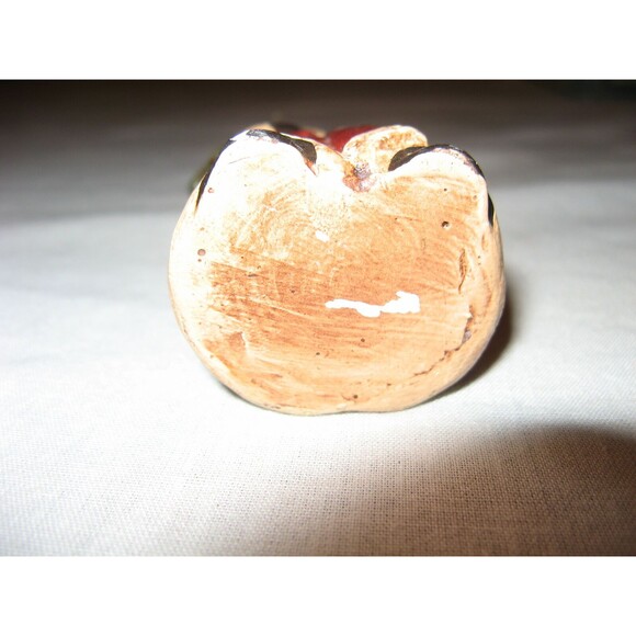 Vintage Santa Claus Holding Tree Hand Painted Christmas Ornament Table Topper - Picture 3 of 3